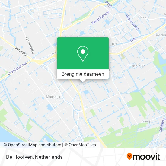 De Hoofven kaart
