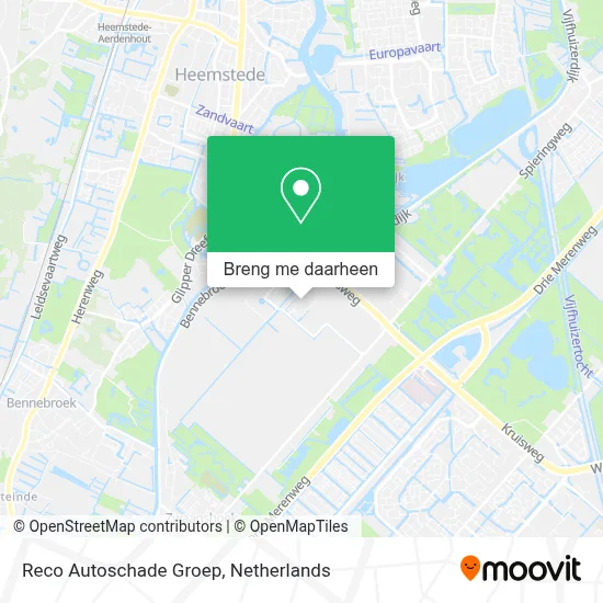 Reco Autoschade Groep kaart
