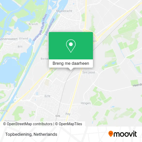 Topbediening kaart