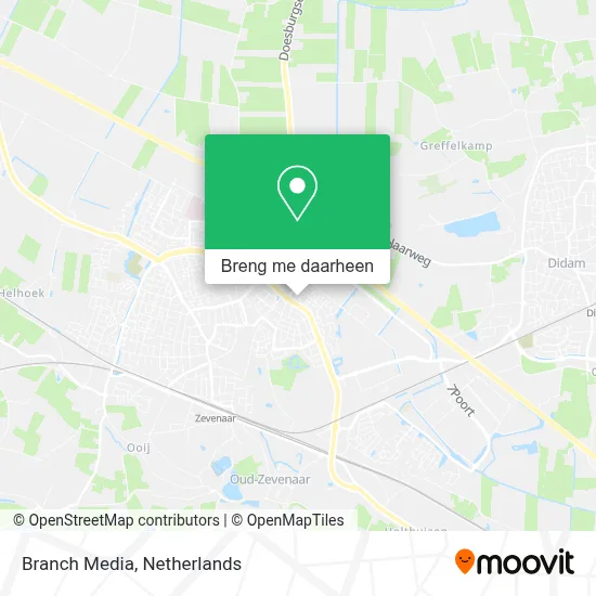 Branch Media kaart