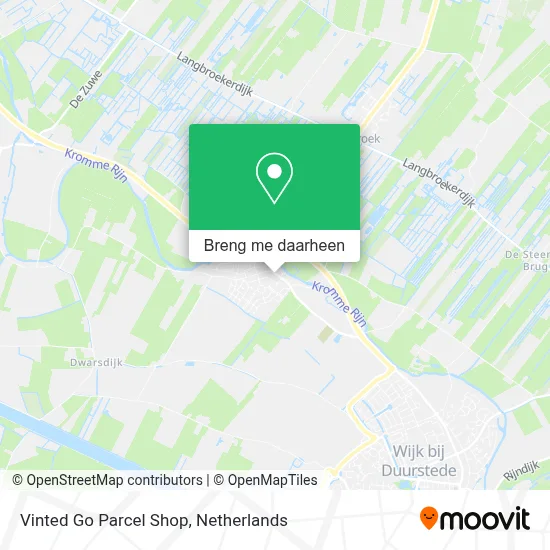 Vinted Go Parcel Shop kaart