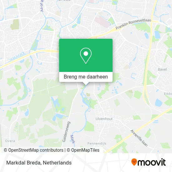 Markdal Breda kaart