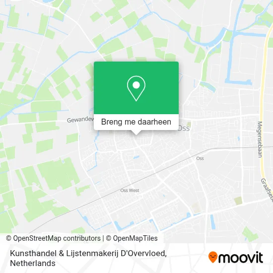 Kunsthandel & Lijstenmakerij D'Overvloed kaart