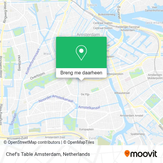 Chef's Table Amsterdam kaart