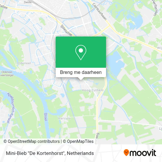 Mini-Bieb "De Kortenhorst" kaart