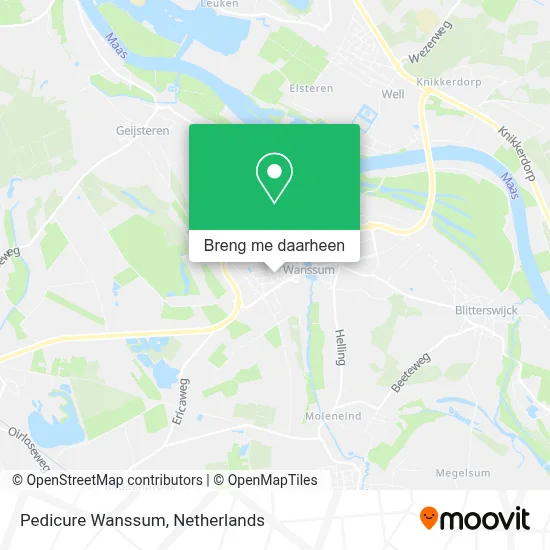 Pedicure Wanssum kaart