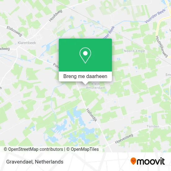 Gravendael kaart