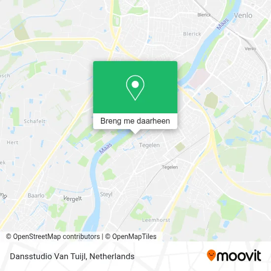 Dansstudio Van Tuijl kaart