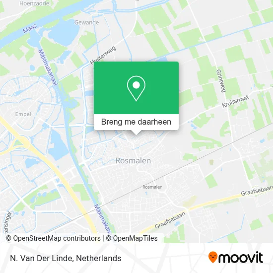 N. Van Der Linde kaart