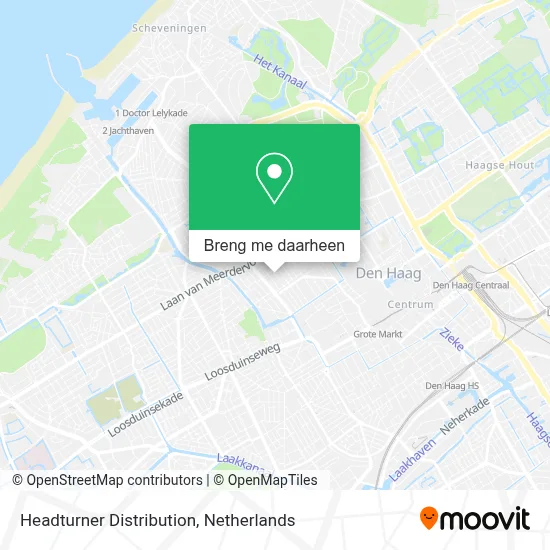 Headturner Distribution kaart