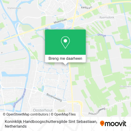 Koninklijk Handboogschuttersgilde Sint Sebastiaan kaart