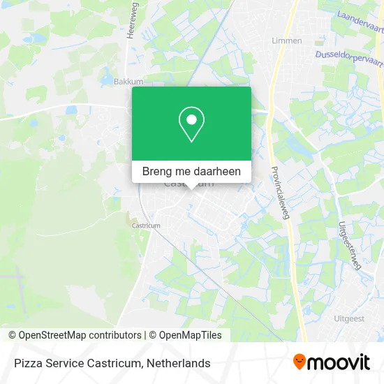 Pizza Service Castricum kaart