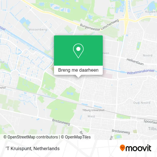 'T Kruispunt kaart