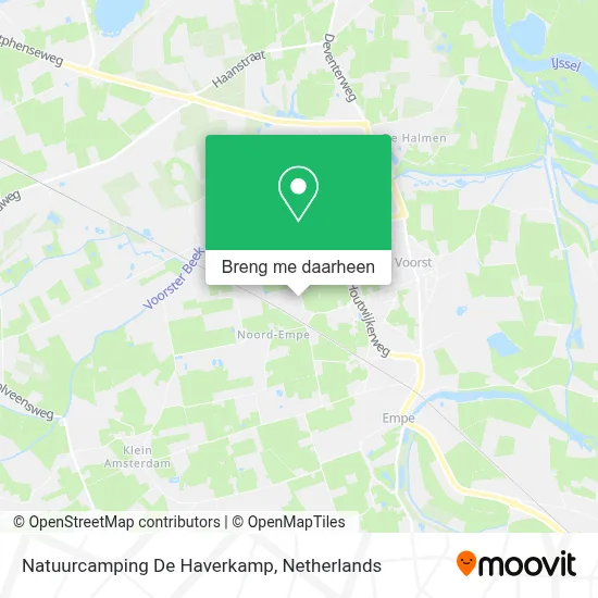 Natuurcamping De Haverkamp kaart