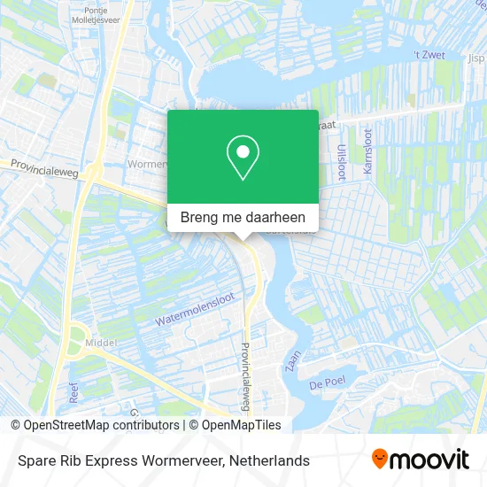 Spare Rib Express Wormerveer kaart