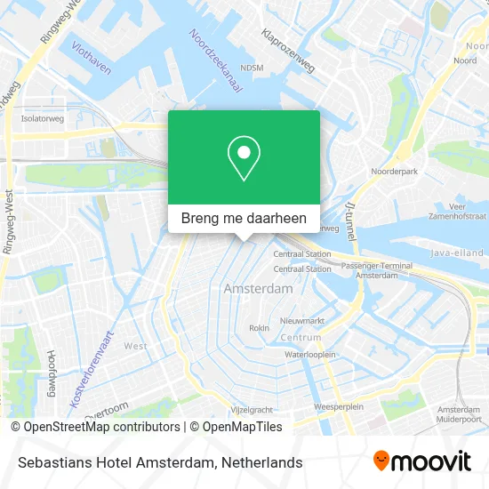 Sebastians Hotel Amsterdam kaart
