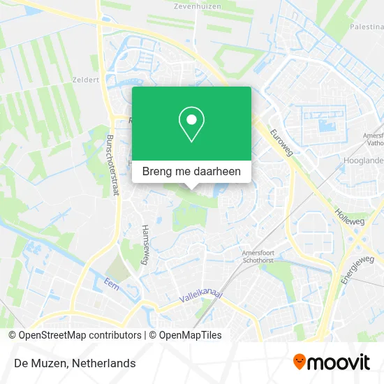 De Muzen kaart