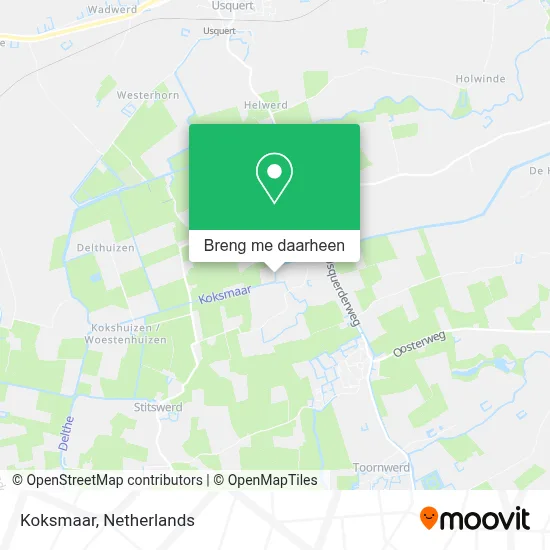Koksmaar kaart