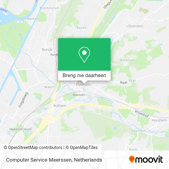 Computer Service Meerssen kaart