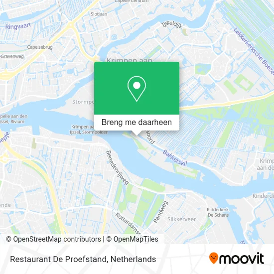 Restaurant De Proefstand kaart