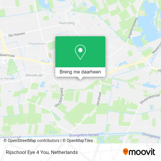 Rijschool Eye 4 You kaart