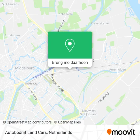 Autobedrijf Land Cars kaart