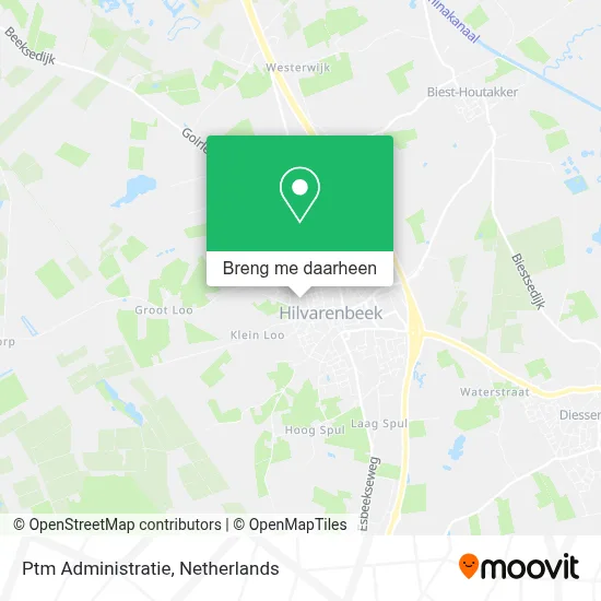 Ptm Administratie kaart