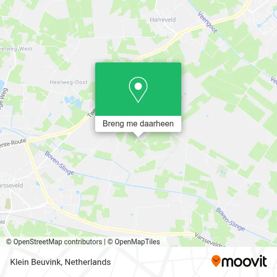 Klein Beuvink kaart