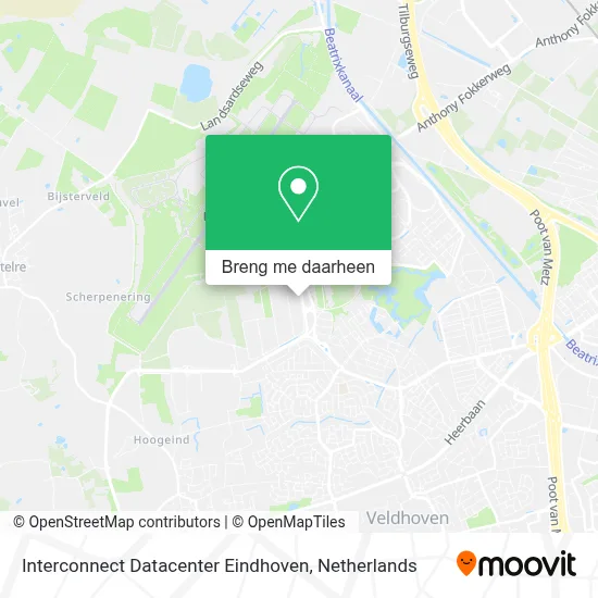 Interconnect Datacenter Eindhoven kaart
