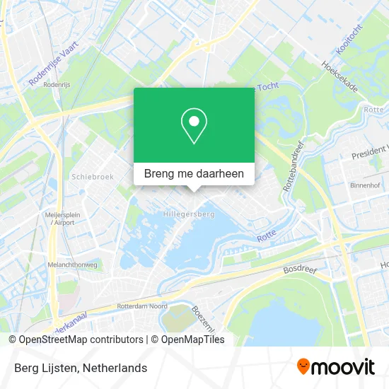 Berg Lijsten kaart