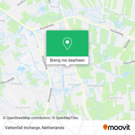 Vattenfall Incharge kaart