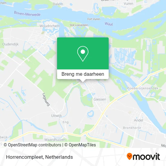 Horrencompleet kaart