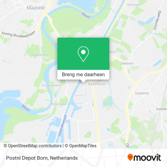 Postnl Depot Born kaart