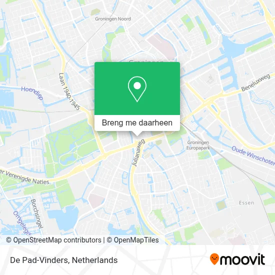 De Pad-Vinders kaart
