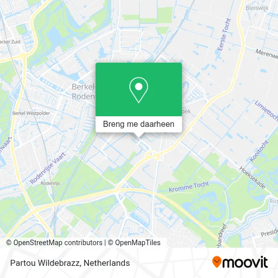 Partou Wildebrazz kaart