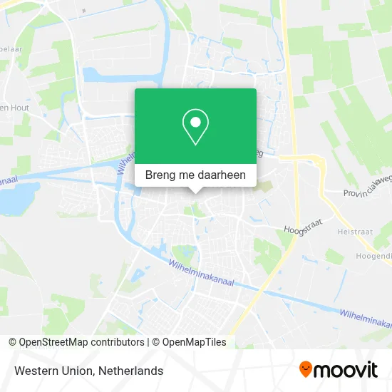 Western Union kaart