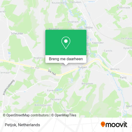 Petjok kaart