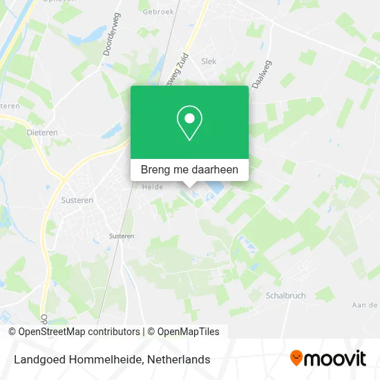 Landgoed Hommelheide kaart