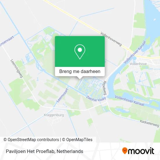 Paviljoen Het Proeflab kaart