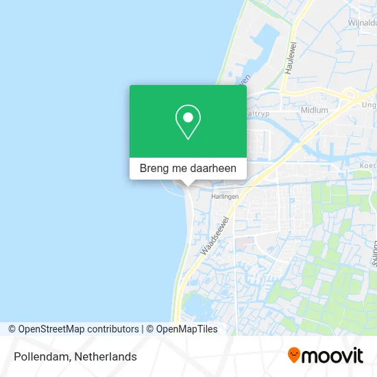 Pollendam kaart