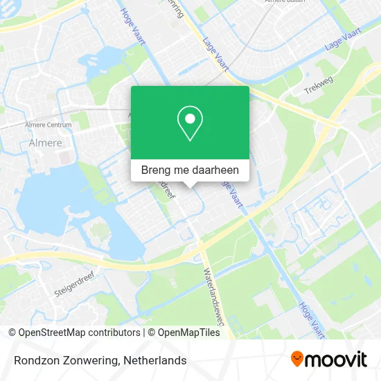 Rondzon Zonwering kaart