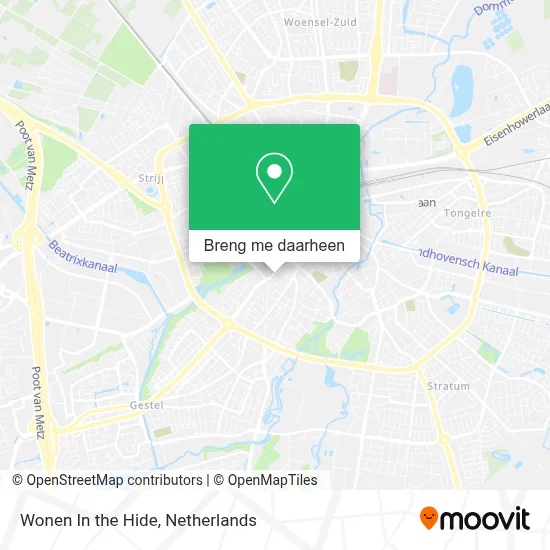 Wonen In the Hide kaart