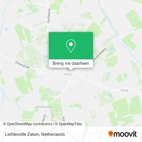 Liefdevolle Zaken kaart