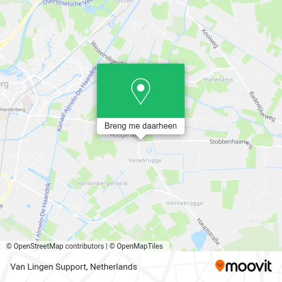Van Lingen Support kaart