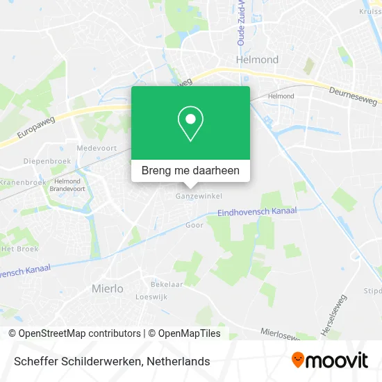 Scheffer Schilderwerken kaart