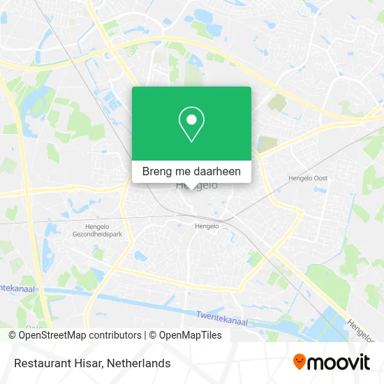 Restaurant Hisar kaart