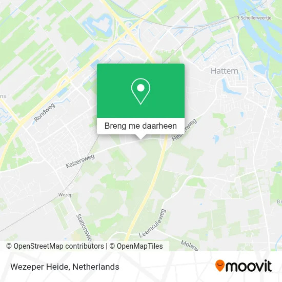 Wezeper Heide kaart