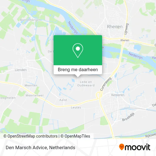 Den Marsch Advice kaart