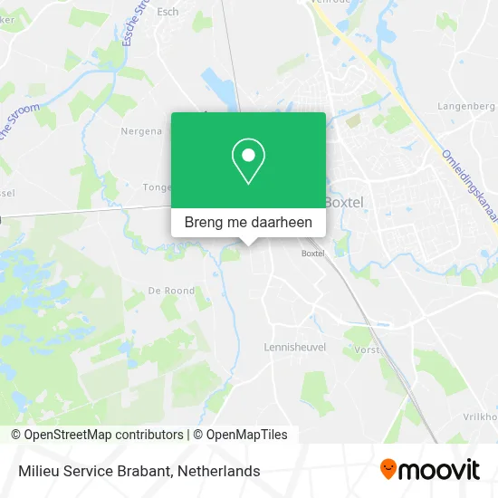 Milieu Service Brabant kaart