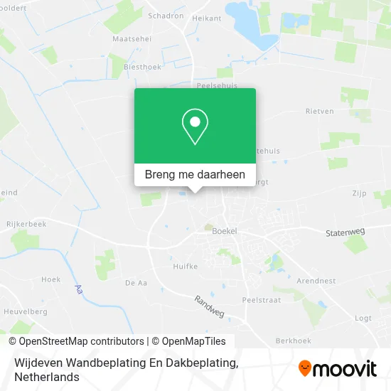 Wijdeven Wandbeplating En Dakbeplating kaart